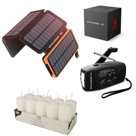 Power failure package Medium emergency power kit with 26800mah solar p – Notfallrucksack