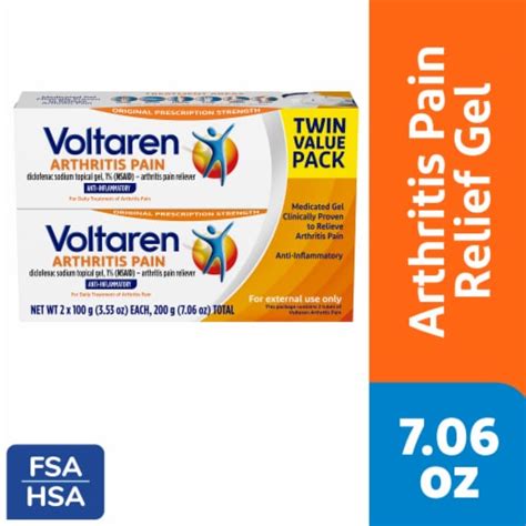 Voltaren Arthritis Pain Powerful Topical Arthritis Pain Relief Gel, 2ct ...