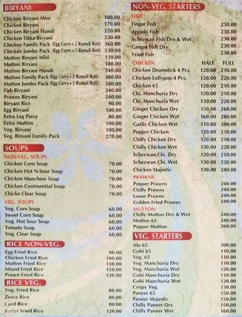 New Sagar Restaurant & Bakers Menu - Zomato