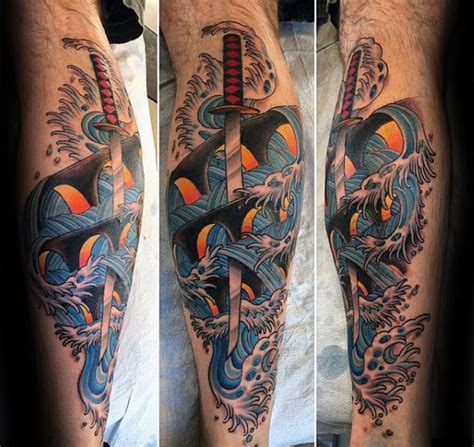 40 Katana Tattoo Designs For Men - Japanese Sword Ink Ideas