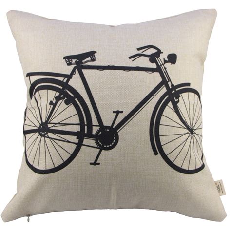 Bicycle Throw Pillow Cover Only $1.90 + FREE Shipping! Lowest Price! - Become a Coupon Queen