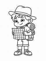 Tourist Coloring Pages sketch template