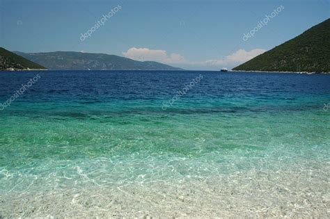 Antisamos beach on Kefalonia — Stock Photo © magenjitsu #9552531