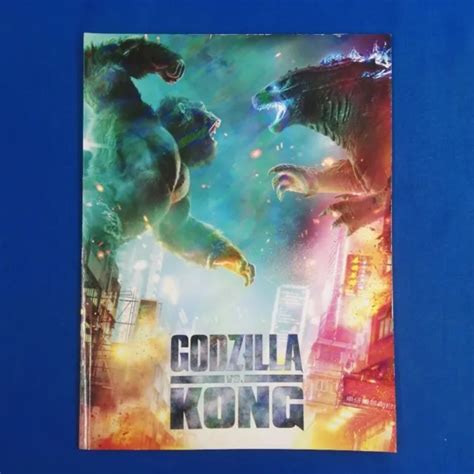 GODZILLA VS KONG Movie Theatre Pamphlet Brochure Kaiju Big Monsters £38 ...