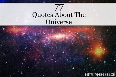 100 Beautiful Quotes About The Universe - Positive Thinking Mind (2022)