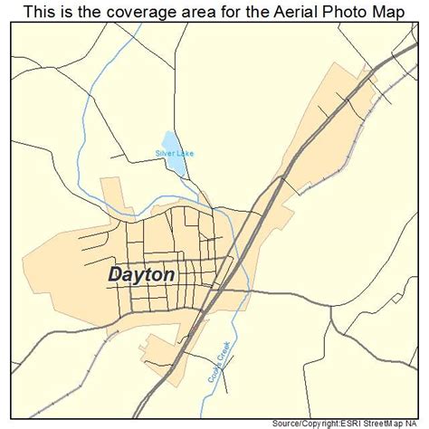 Aerial Photography Map of Dayton, VA Virginia