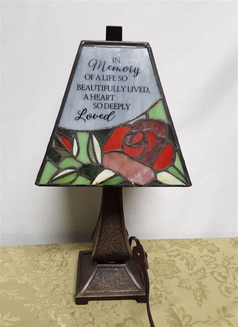 "So Deeply Loved" Stainglass Memorial Lamp in Greensburg, PA | Curly Willow