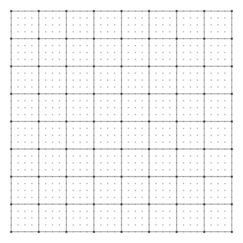 Dots Grid Design Transparent PNG & SVG Vector