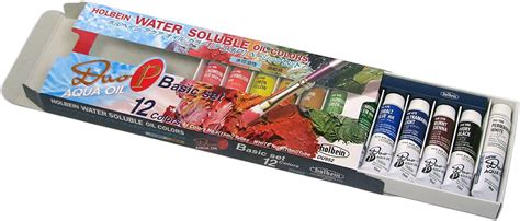 Holbein Duo Aqua Oil Paint Starter Set - Set of 12 colors, 10 ml tubes - Walmart.com - Walmart.com