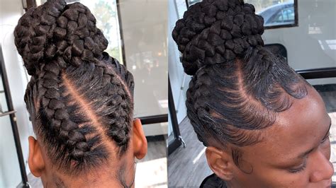 Goddess Braids Updo Styles