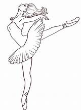 Coloring Pages Of A Dancer sketch template