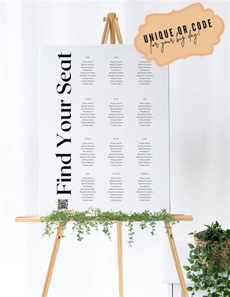 Wedding Reception Seating Chart Sign Reception Seat Chart - Etsy