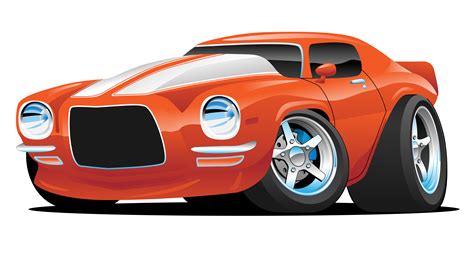 Classic American Muscle Car Cartoon Vector Illustration 373232 Vector ...