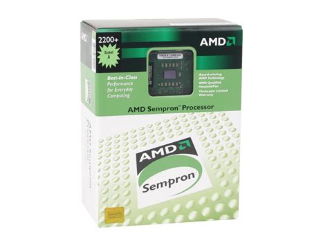 AMD Sempron 2200+ - Sempron Thoroughbred Single-Core 1.5 GHz Socket A Processor - SDA2200BOX ...