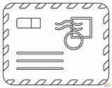Addressed Envelope coloring Page  Free Printable Coloring Pages sketch template