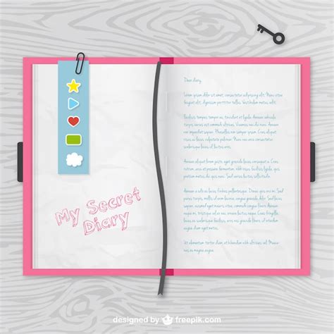 Secret diary Vector | Free Download