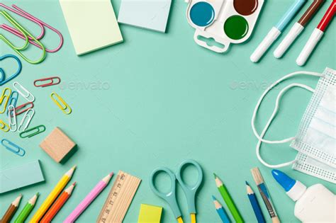 School supplies background Stock Photo by ff-photo | PhotoDune