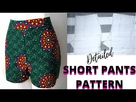 How to Make a SHORT PANTS PATTERN | Detailed and Easy Tutorial - YouTube | Pants pattern, Pants ...