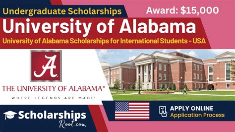 University of Alabama Scholarships 2024 USA | International Student Scholarships - Scholarships Root