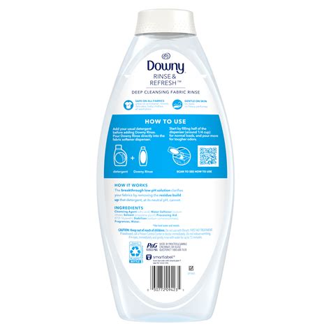 Downy Rinse & Refresh Laundry Odor Remover and Fabric Softener, Ocean ...