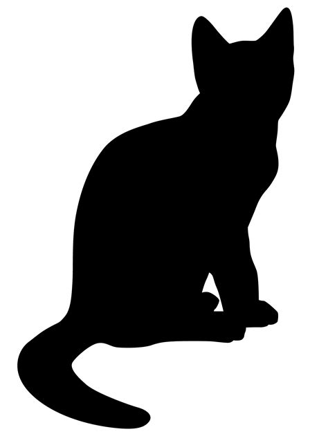 Silhouette chat, Tatouages silhouette de chat, Art de chat noir