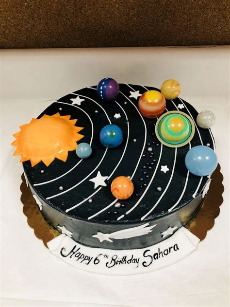 Space Themed Birthday Cake | Boy birthday cake, 10 birthday cake, Cake