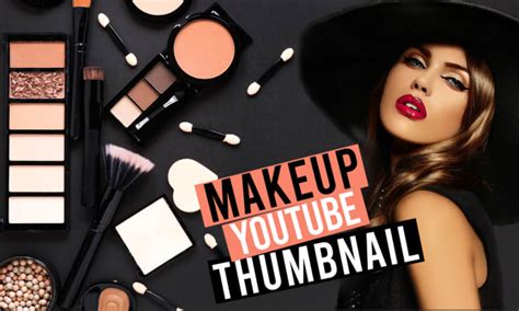 Design a beautiful makeup thumbnail for youtube video by Designnasro