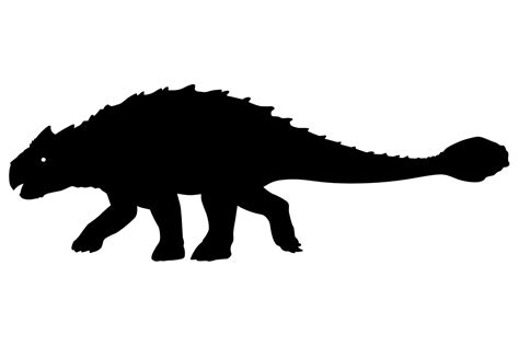 Ankylosaurus Dinosaur Silhouette Graphic by iDrawSilhouettes · Creative Fabrica