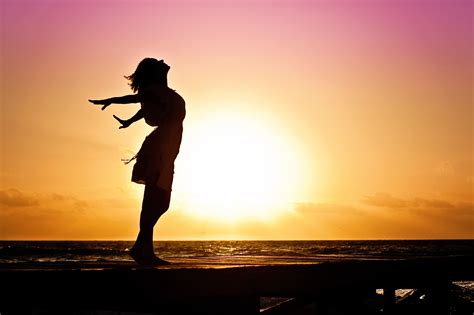 Free photo: Lady in Beach Silhouette during Daytime Photography - Beach, Seashore, Water - Free ...