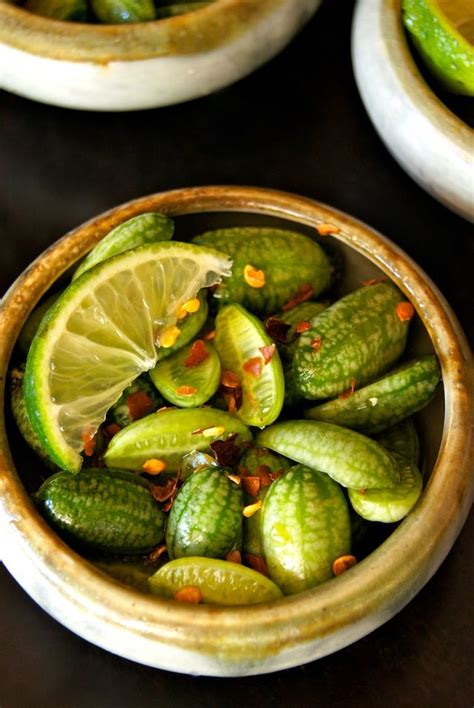 Cucamelon recipes are a treat! Also known as Mexican Sour Gherkins, Mexican Miniature ...