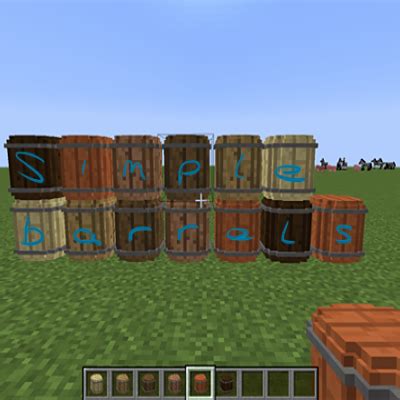 Minecraft Barrel Designs