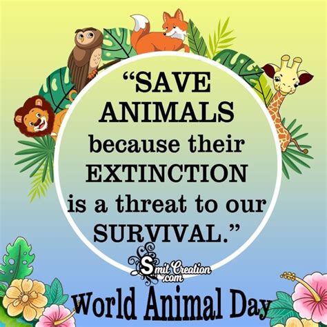 Best and Catchy World Animal Day Slogans - SmitCreation.com