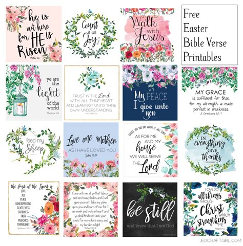 Easter Bible Verses Printables