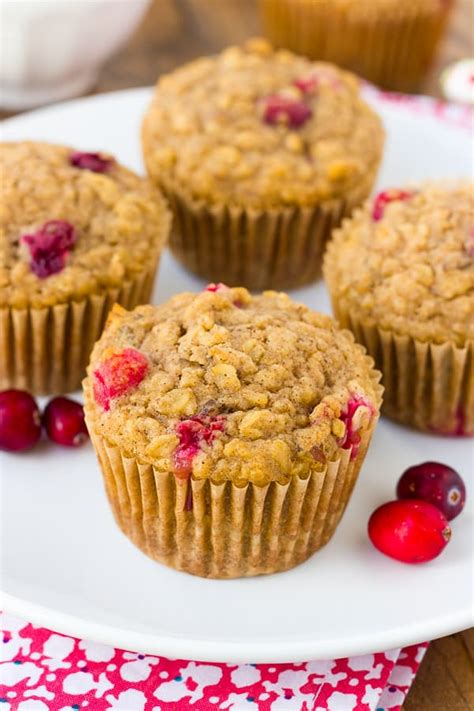 Gluten-Free Healthy Oatmeal Cranberry Muffins {Dairy-Free} - Meaningful ...