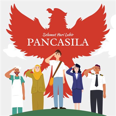 Happy Pancasila Day 2243658 Vector Art at Vecteezy