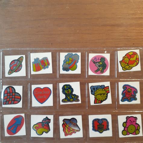 COMPLETE SET 15 Vintage Cracker Jack FUN SHINY STICKERS Toy PRIZE B Series 56 | eBay