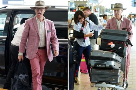 Nigel Farage is all smiles as he leaves Australia with injured ...