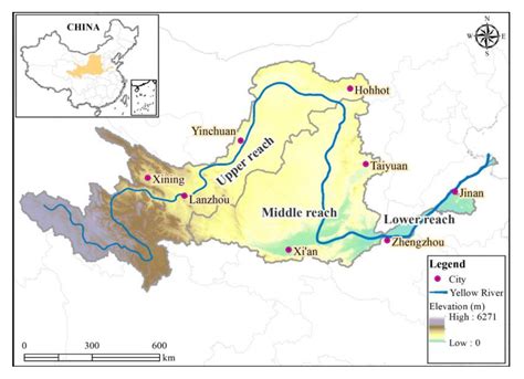 Yellow River Map Location