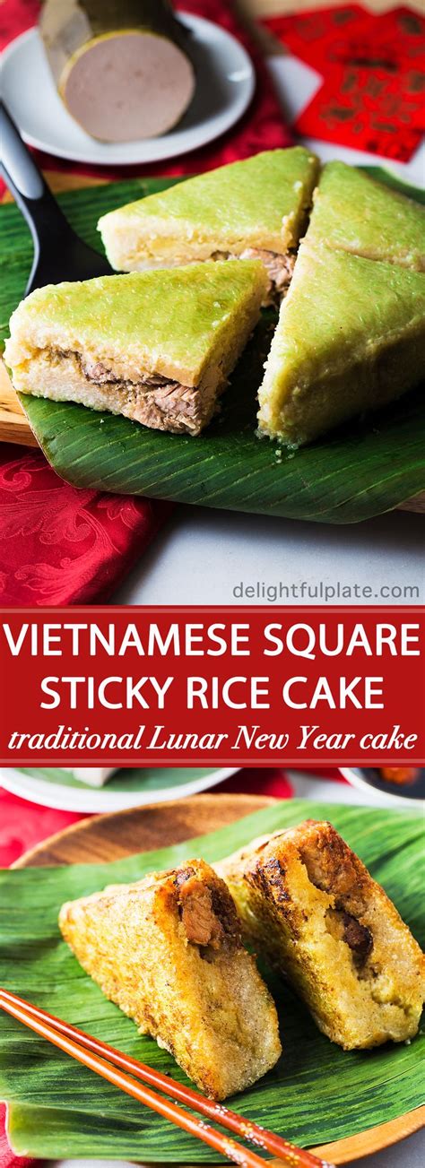 Vietnamese Square Sticky Rice Cake (Banh Chung or Chung cake) is a must ...