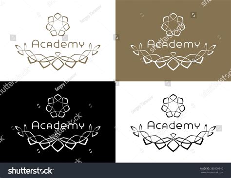 Academy Logo Design Logo Emblem On Stock Vector (Royalty Free) 280309940