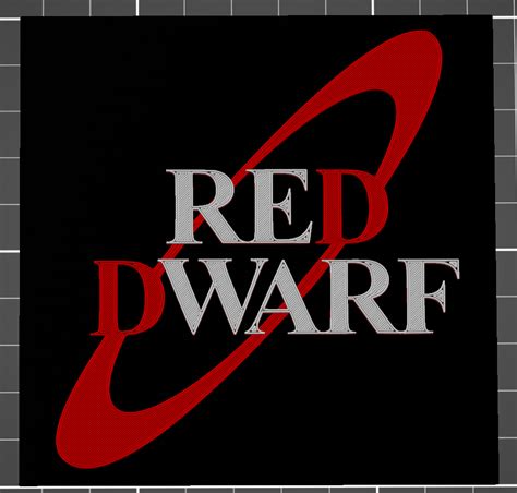 Red Dwarf Logo Coaster/Plaque by Equinox21 | Download free STL model | Printables.com