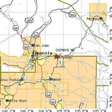 Chimayo, New Mexico (NM) ~ population data, races, housing & economy