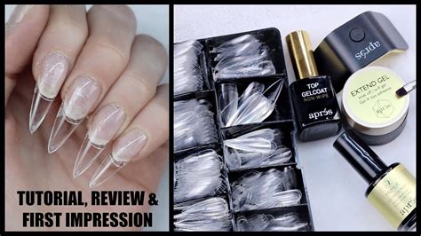 APRES GEL-X NAIL EXTENSION SYSTEM TUTORIAL REVIEW & FIRST IMPRESSION ...