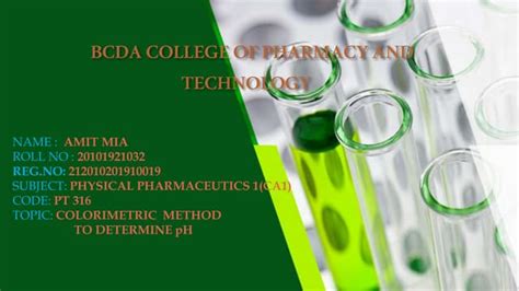 COLORIMETRIC METHOD | PPT