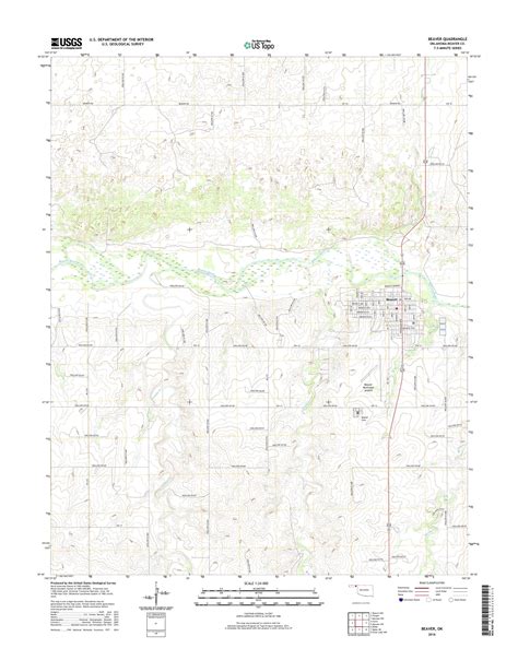 MyTopo Beaver, Oklahoma USGS Quad Topo Map