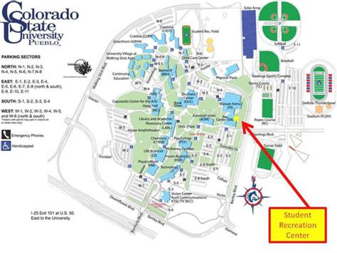 Colorado State University Campus Map - Printable Map