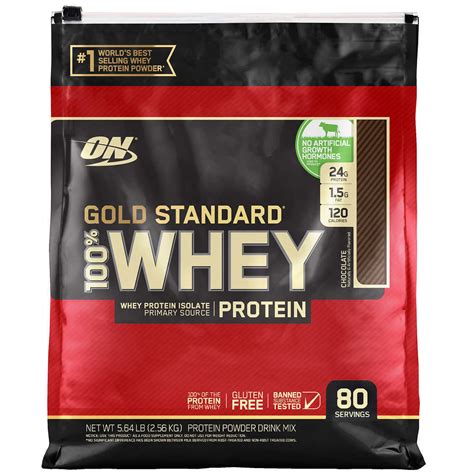 Optimum Nutrition Gold Standard 100% Whey Protein, Chocolate 80 ...