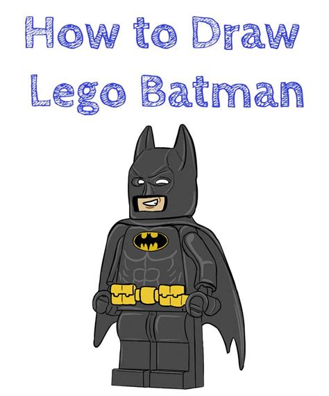 How to Draw Lego Batman | Superman drawing, Batman, Batman drawing