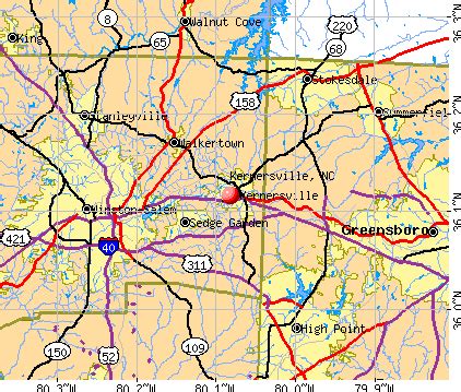 Kernersville, North Carolina (NC 27107) profile: population, maps, real ...