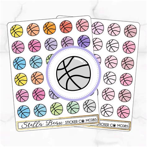 Basketball Doodle Icon Sticker Doodle Icon Sticker Planner | Etsy